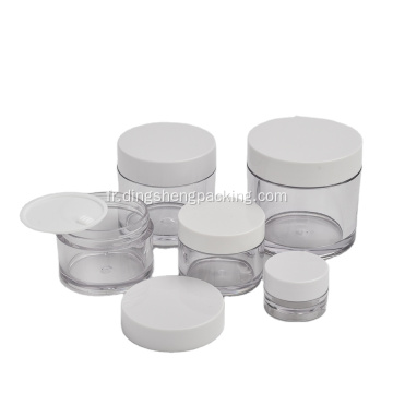 Crème vide cosmétique Packaging15g 30g 50g 100g PETG Jar Pot en plastique cométique